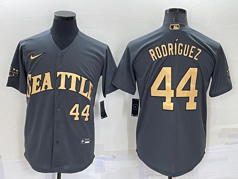 Men Seattle Mariners 44 Rodriguez Grey 2022 All Star Nike MLB Jersey